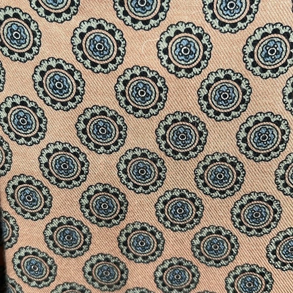 Vintage Chaus Medallion Print Pleated Midi Skirt SZ 10 - Picture 4 of 9